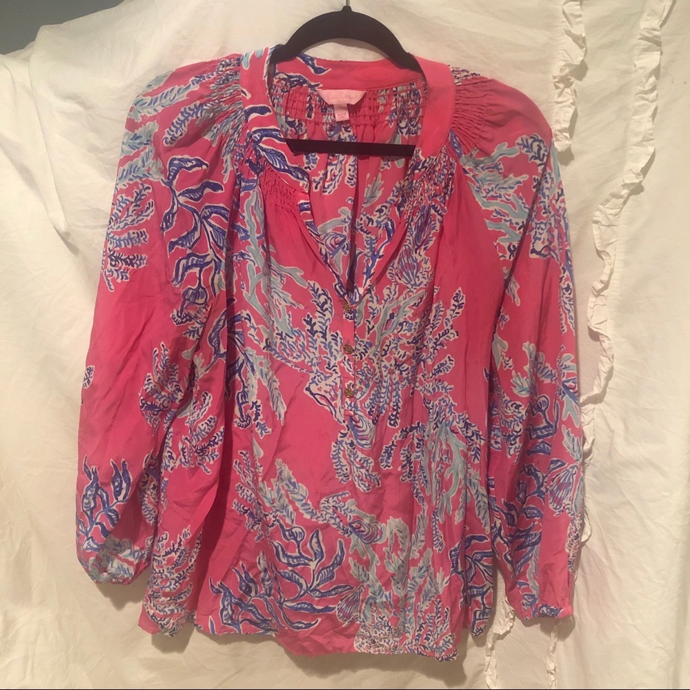 Lilly Pulitzer Elsa Top - Coral Reef Design